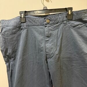 Washed Stone Beaten Chino Pants Mens 40 Blue Gray Excellent Stretch